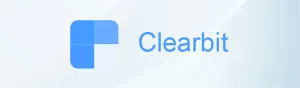 Clearbit B2B data provider logo